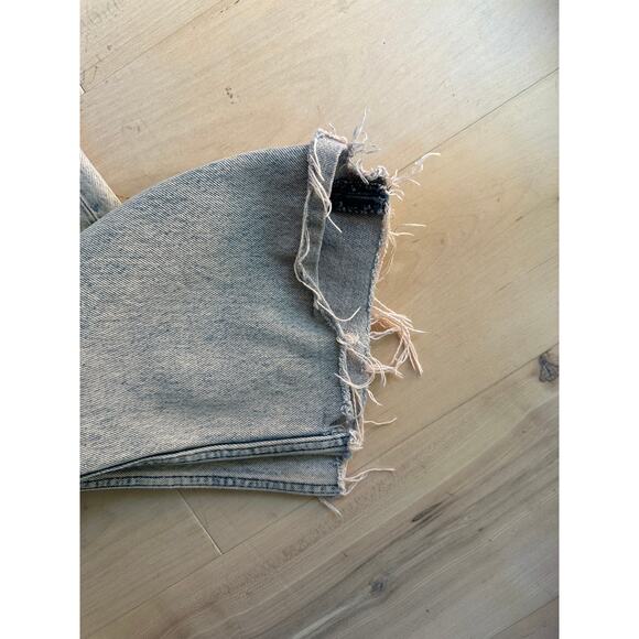 H&M Acid Wash Wide Leg Jeans Size 33x32 Baggy Fit Skater Trending Denim Unisex - Picture 8 of 11